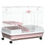 2-Level Small Animal Cage with Wheels & Ramp, Pink - W2225P217536 - main product image