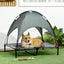 Portable Elevated Dog Bed with UV Canopy detail view 2