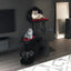 Black Gothic Cat Tree with Coffin Perch and Condo — gothic cat tree in a room