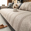 Khaki Faux Linen couch cover variant