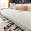 Beige Plush couch cover variant