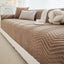 Dark brown Chenille couch cover variant