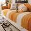 Orange Chenille couch cover variant