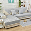 Gray Cotton couch cover variant