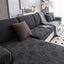 Dark gray Fleece couch cover variant