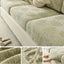 Green Chenille couch cover variant