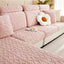 Pink Fleece couch cover variant