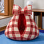 Red plaid pet cave bed S option