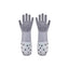 Extra-Long Silicone Pet Bathing Gloves variant