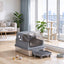 Enclosed Stainless Steel Cat Litter Box — in a living room