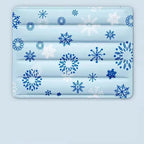 Blue snowflake self-cooling pet mat