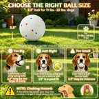 Dog ball launcher 2.3 inch ball size guide and choking warning