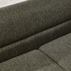 Close-up of dark gray dog sofa fabric texture