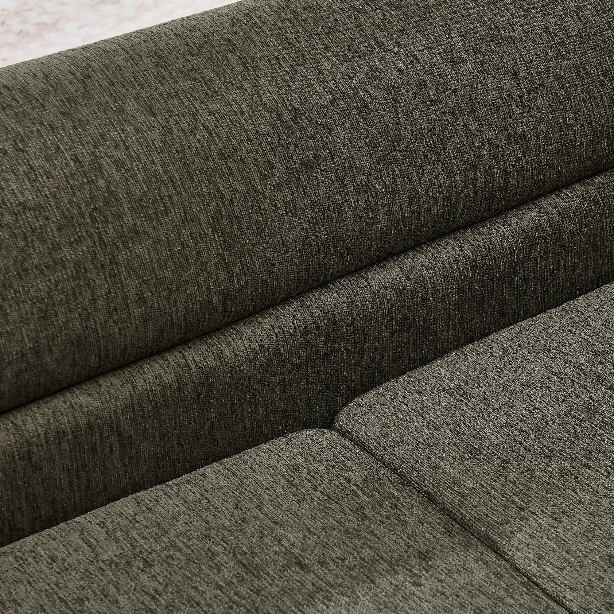 Close-up of dark gray dog sofa fabric texture