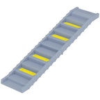 Gray foldable ten-step dog ramp clean product view