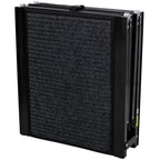 Black dog ramp folded into a compact carrying size