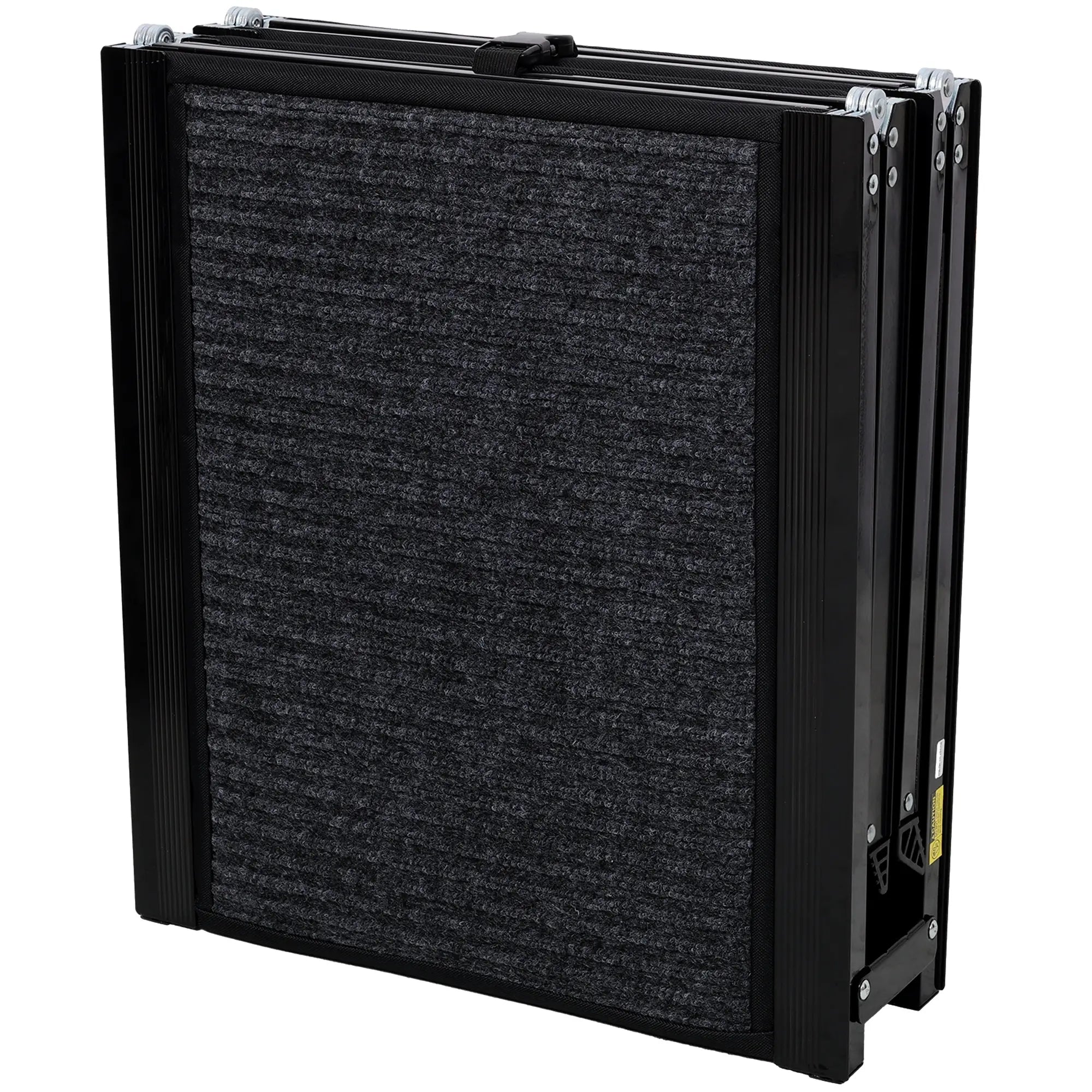 Black dog ramp folded into a compact carrying size