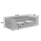 Oversized dark gray dog sofa dimensions