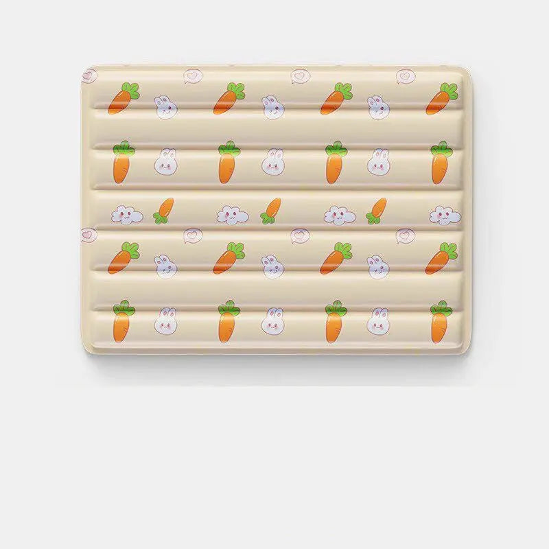 Bunny carrot pattern cooling pet mat