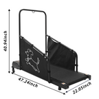 Dog Treadmill with Remote & Non-Slip Belt, Black - W206P305082 - product view 3