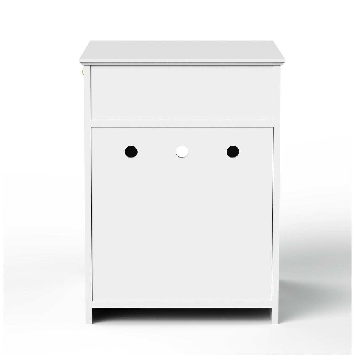 Hidden Cat Litter Box Enclosure with Drawer, White - W80863135 - product view 8