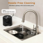 Removable feeder parts and cleaning guidance