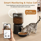 Pet feeder camera and voice recording