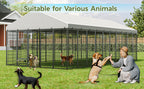 Large Outdoor Dog Kennel with Roof, 18.9 ft - W1820S00025 - product view 4