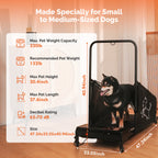 Dog Treadmill with Remote & Non-Slip Belt, Black - W206P305082 - product view 5