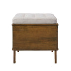 2-in-1 Cat Bed Ottoman with Rubberwood Frame, Walnut - N775P450586B - product view 10