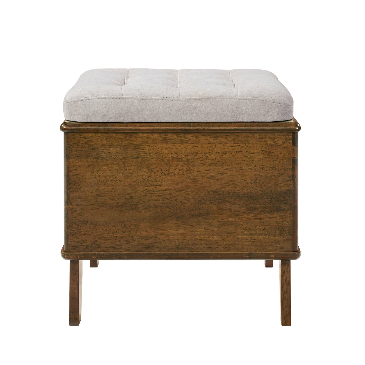 2-in-1 Cat Bed Ottoman with Rubberwood Frame, Walnut - N775P450586B - product view 10