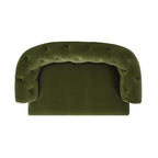 Olive Velvet Chesterfield Dog Sofa Bed detail view 2