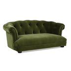 Olive Velvet Chesterfield Dog Sofa Bed detail view 5