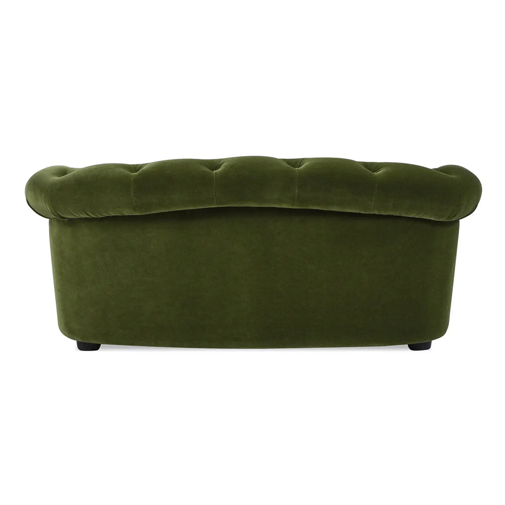 Olive Velvet Chesterfield Dog Sofa Bed detail view 6