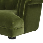 Olive Velvet Chesterfield Dog Sofa Bed detail view 7