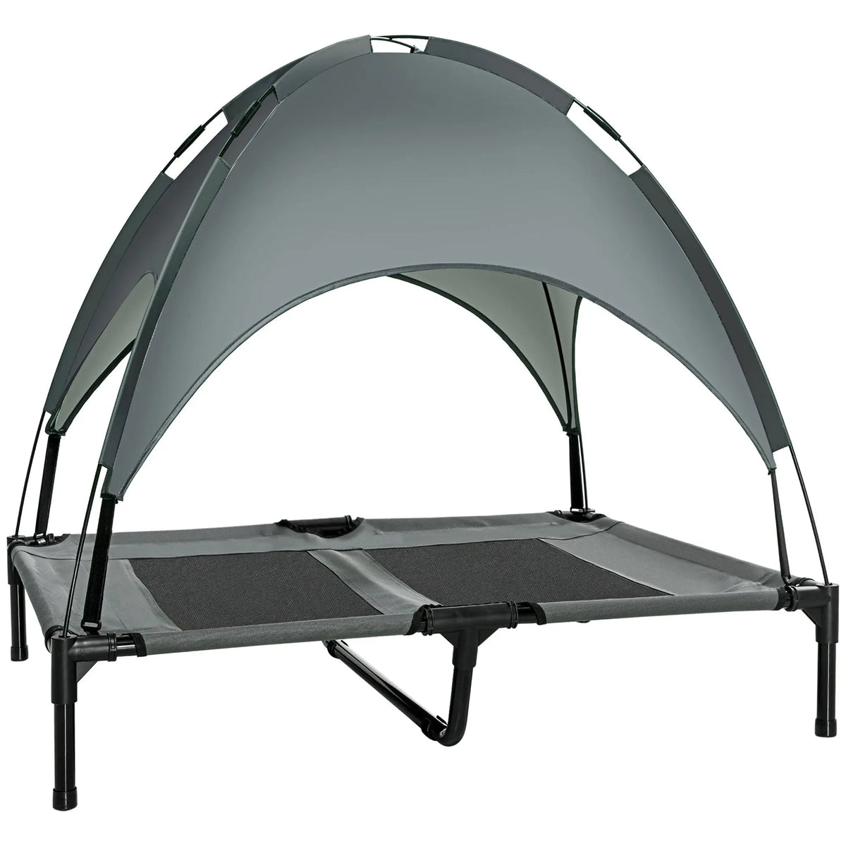 Portable Elevated Dog Bed with UV Canopy product overview