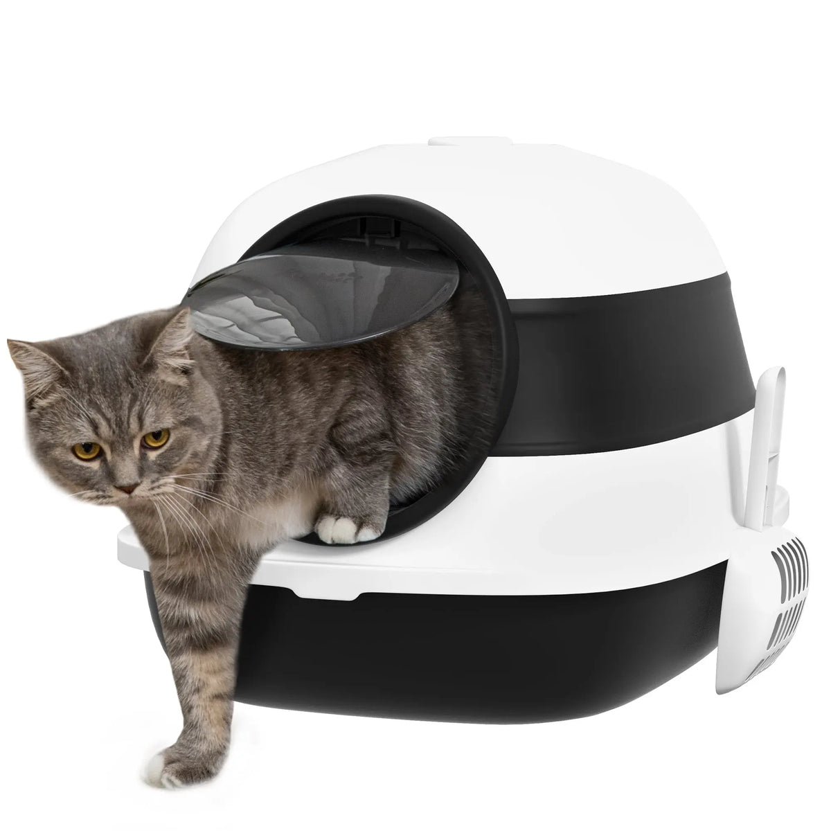 Covered Foldable Cat Litter Box with Lid product overview