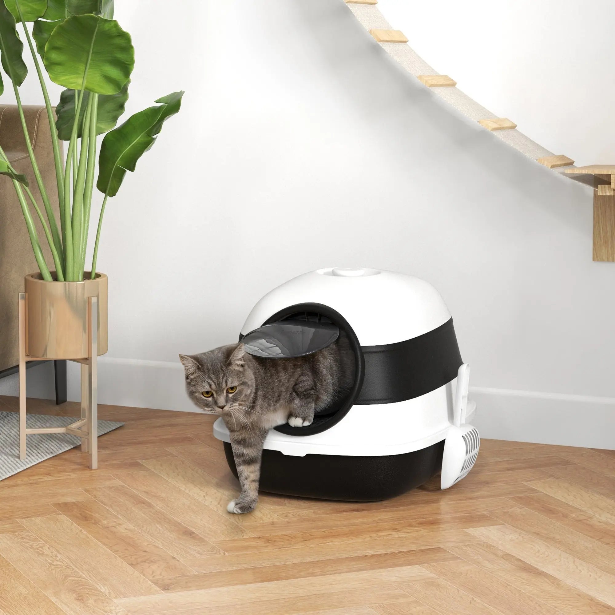 Covered Foldable Cat Litter Box with Lid W2225P200544 Secondary image