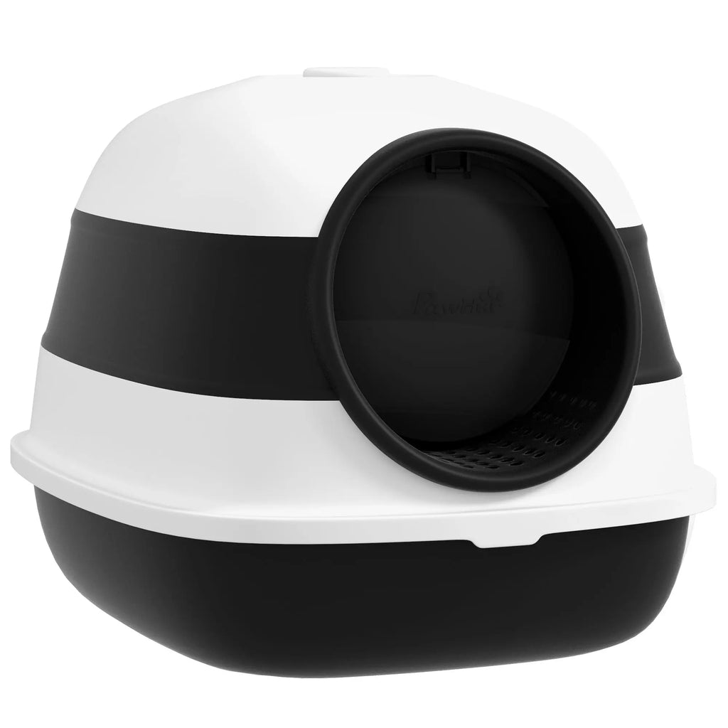 Covered Foldable Cat Litter Box with Lid detail view 10