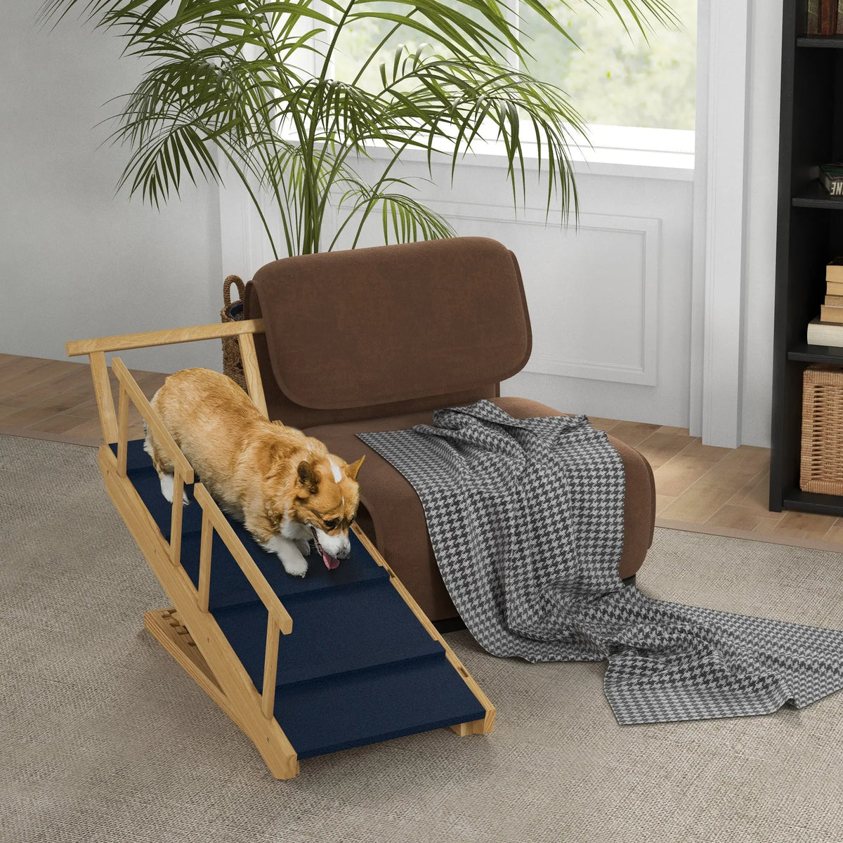 Adjustable Foldable Wooden Dog Ramp detail view 8 Main image