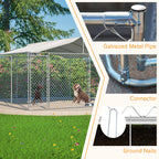 Outdoor Dog Kennel with Waterproof UV Cover detail view 4