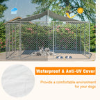 Outdoor Dog Kennel with Waterproof UV Cover detail view 5
