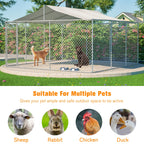 Outdoor Dog Kennel with Waterproof UV Cover detail view 6