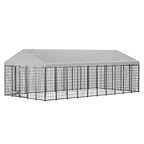 Large Outdoor Dog Kennel with Roof, 18.9 ft - W1820S00025 - product view 9
