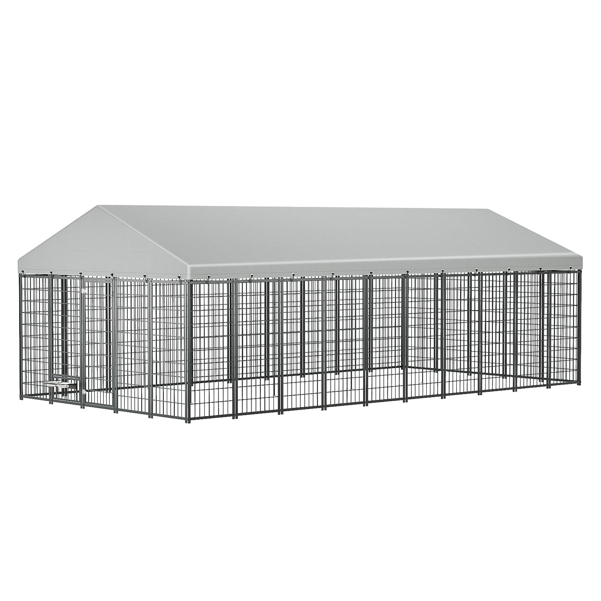 Large Outdoor Dog Kennel with Roof, 18.9 ft - W1820S00025 - product view 9