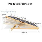 Wood dog ramp dimensions and six height settings