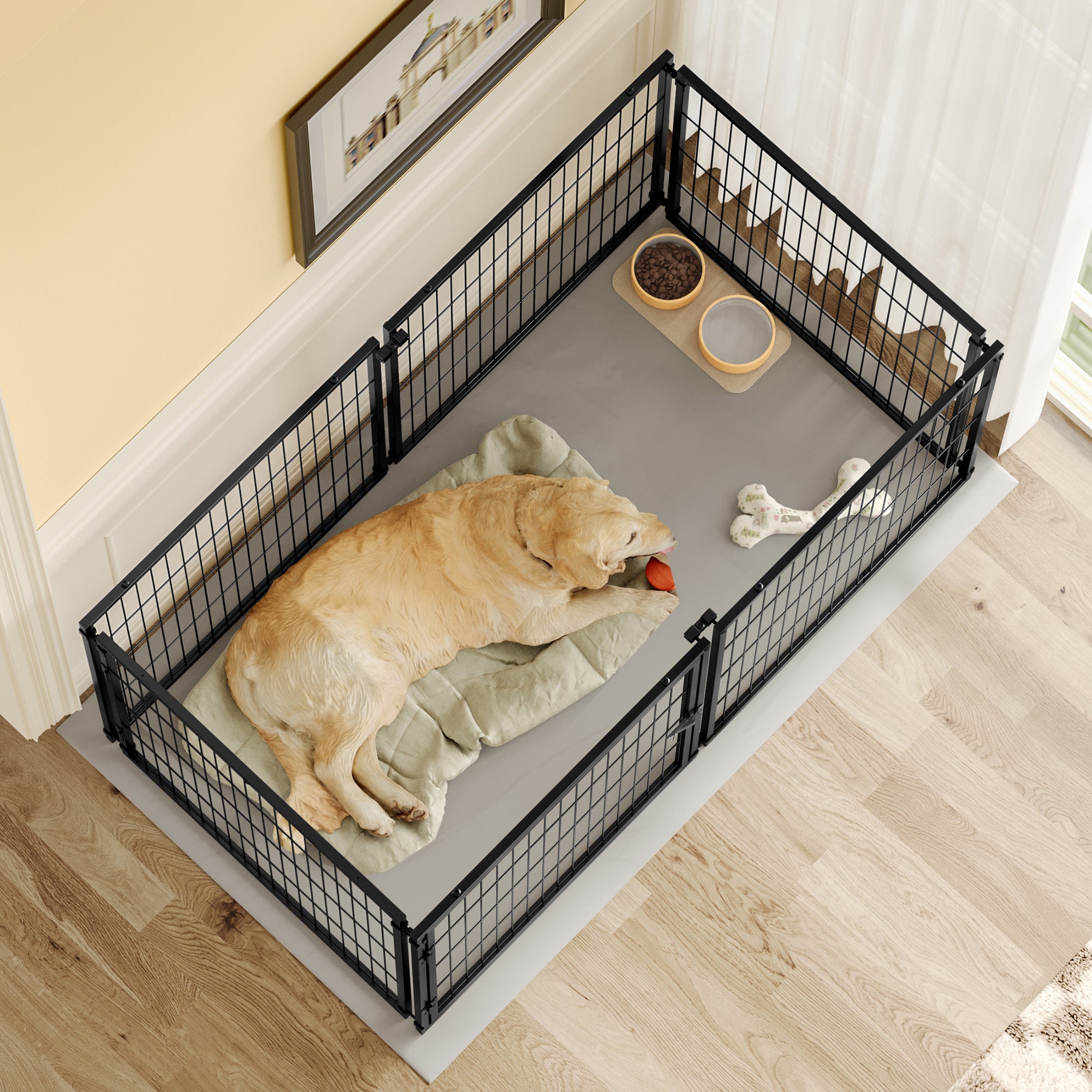 Modular Indoor Dog Kennel with Top Cover W1820P456878 Secondary image