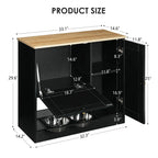 Feeding cabinet overall and compartment dimensions in inches