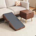 Foldable pet ramp and matching ottoman configuration