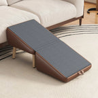 Brown foldable pet ramp open product view